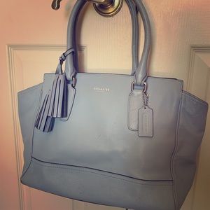 Baby blue Coach Shoulder Purse